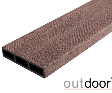 Доска ДПК Outdoor 115*22*4000 мм. STORM BROWN коричневая микс