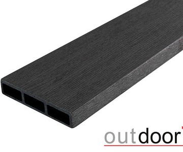 Доска заборная ДПК Outdoor 115*22*4000 мм. STORM BLACK черная