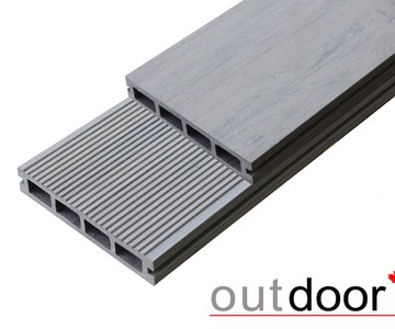 Террасная доска ДПК Outdoor 3D 150*25*4000 мм. CALIFORNIA/вельвет серая