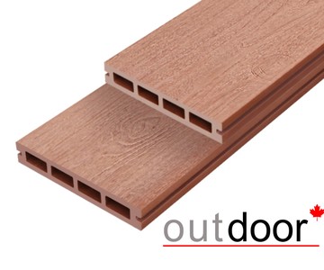 Террасная доска ДПК Outdoor 3D 150*25*4000 мм. NEVADA/CALIFORNIA красное дерево