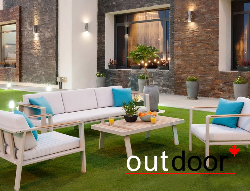 Комплект мебели OUTDOOR Орландо (3-местный диван, 2 кресла, кофейный стол), айвори