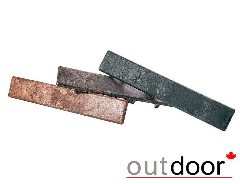 Заглушка торцевая для террасной доски чёрная/тёмно-коричневая