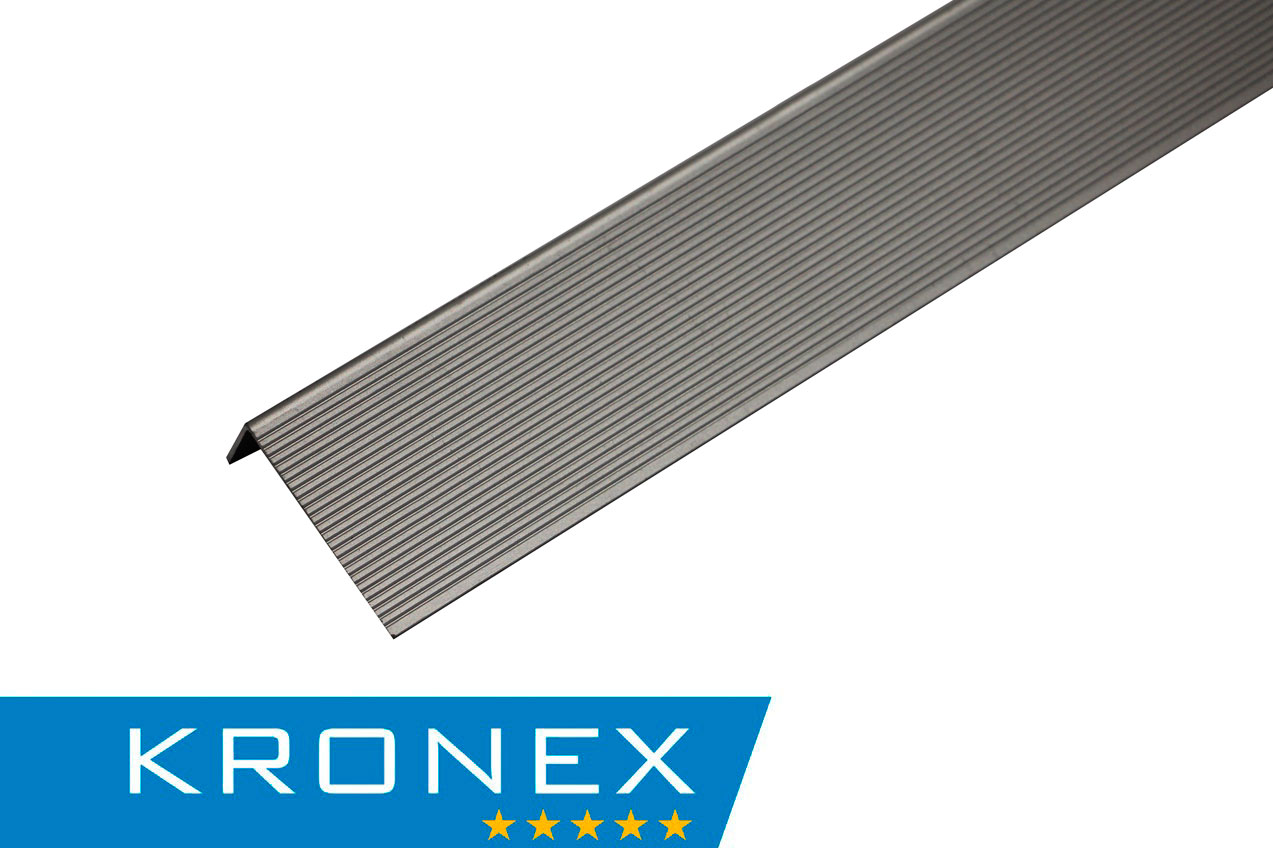 Угол завершающий алюминиевый серый KRONEX