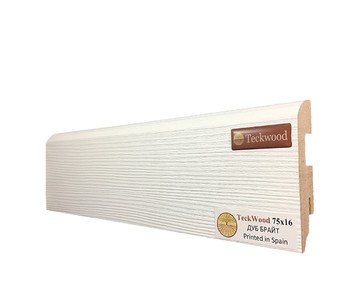 Teckwood ПЛИНТУС ДУБ БРАЙТ (75х16)