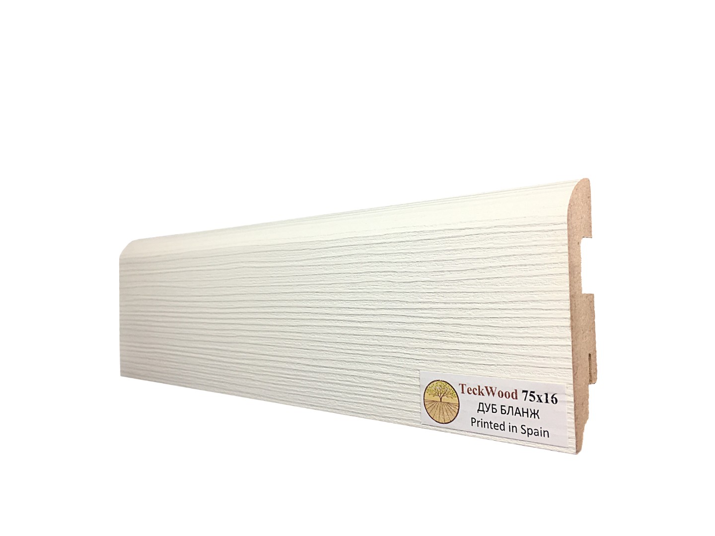 Teckwood ПЛИНТУС ДУБ БЛАНЖ (75x16)