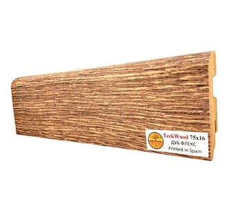 Teckwood ПЛИНТУС ДУБ ФЛЭКС (75х16)