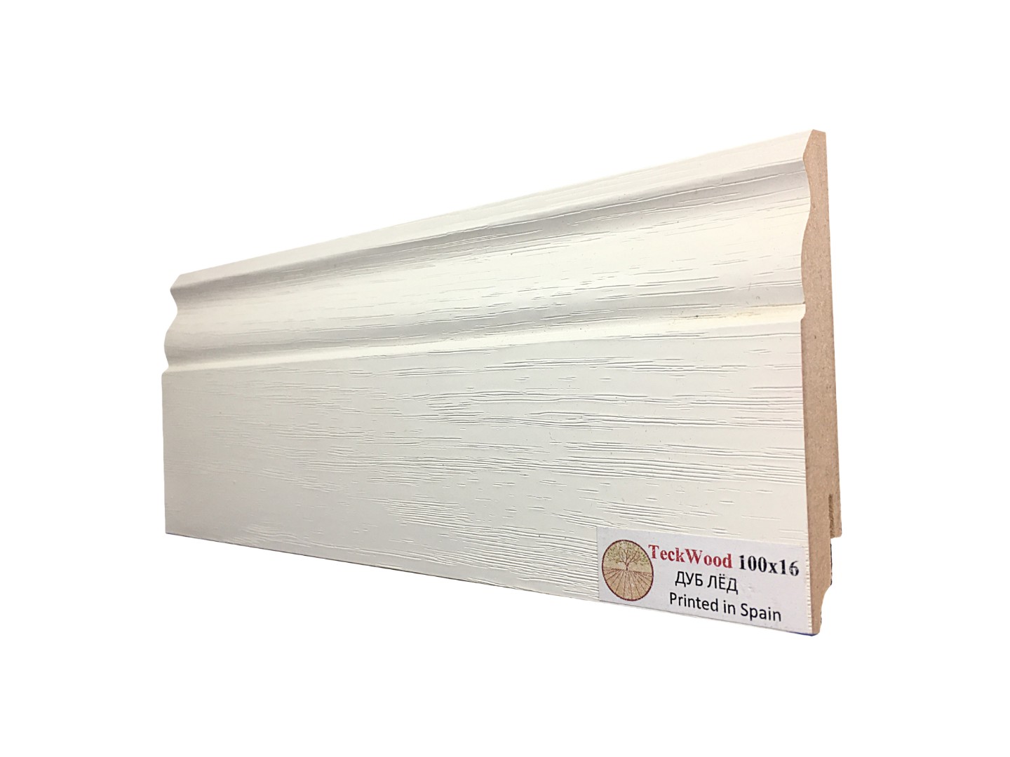 Teckwood ПЛИНТУС ДУБ ЛЁД (100х16)