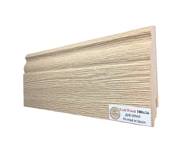 Teckwood ПЛИНТУС ДУБ ОПАЛ (100х16)