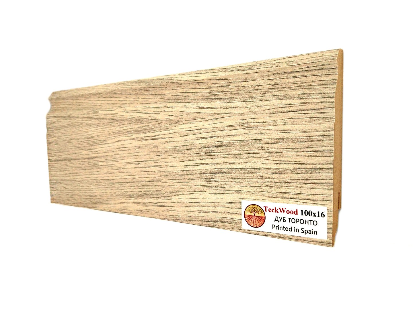Teckwood ПЛИНТУС ДУБ ТОРОНТО (100х16)