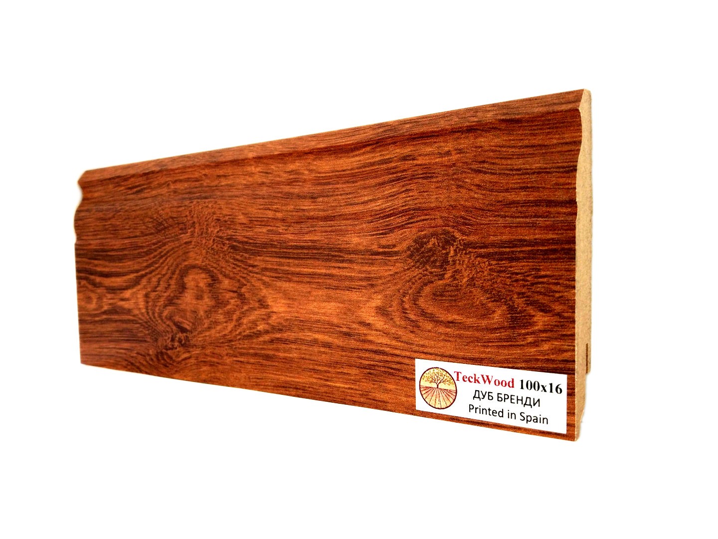 Teckwood ПЛИНТУС ДУБ БРЕНДИ (100х16)